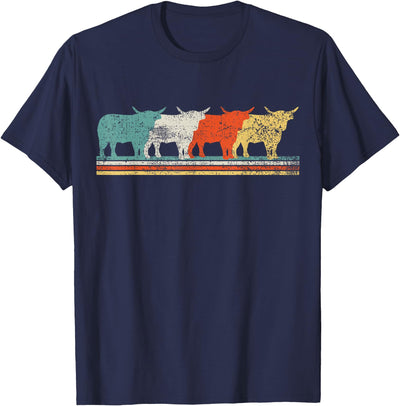 Highland Cow Scottish Vintage T-Shirt