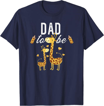 Dad To Be Giraffe Baby Shower Cute T-Shirt