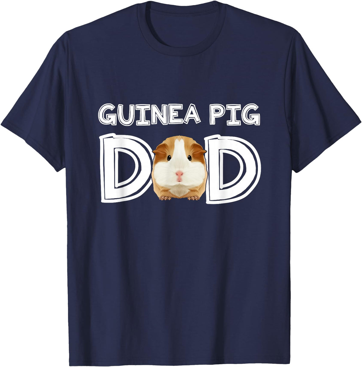 Cavy Breeder Fancier Accessories Clothes Guinea Pig Dad Father's Day Piggy Lover Owner Stuff Cavy T-Shirt - Navy Blue