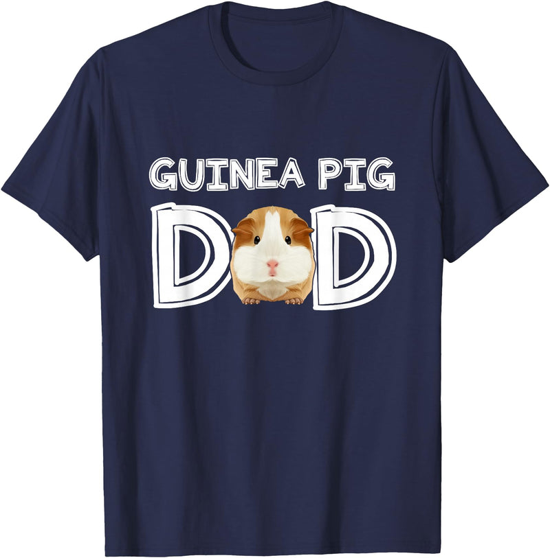 Cavy Breeder Fancier Accessories Clothes Guinea Pig Dad Father's Day Piggy Lover Owner Stuff Cavy T-Shirt - Navy Blue