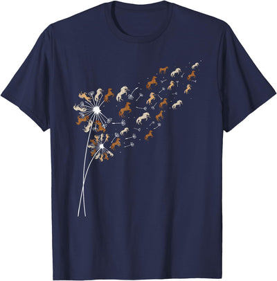 Funny Horse Shirts Dandelion Horses - Horse Lovers Rider T-Shirt