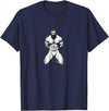Jay Moe Design Bear, Pride, Gay Pride, Bear Pride Flag, Gay, Rainbow Flag T-Shirt - Navy Blue
