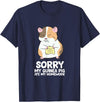 Cute Guinea Pig Tees And Gifts Sorry My Guinea Pig Ate My Homework Guinea Pig School T-Shirt - Navy Blue