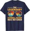 Cowbell Maker Retirement Party Decorations Retired Cowbell Maker Retirement T-Shirt - Navy Blue