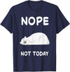 Nope Polar Bear Bears Nap Sleeping Pajama Nightgown T-Shirt - Navy Blue