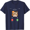 Hamster Calls Funny Phone for Hamster Owners, Animal Lovers T-Shirt - Navy Blue