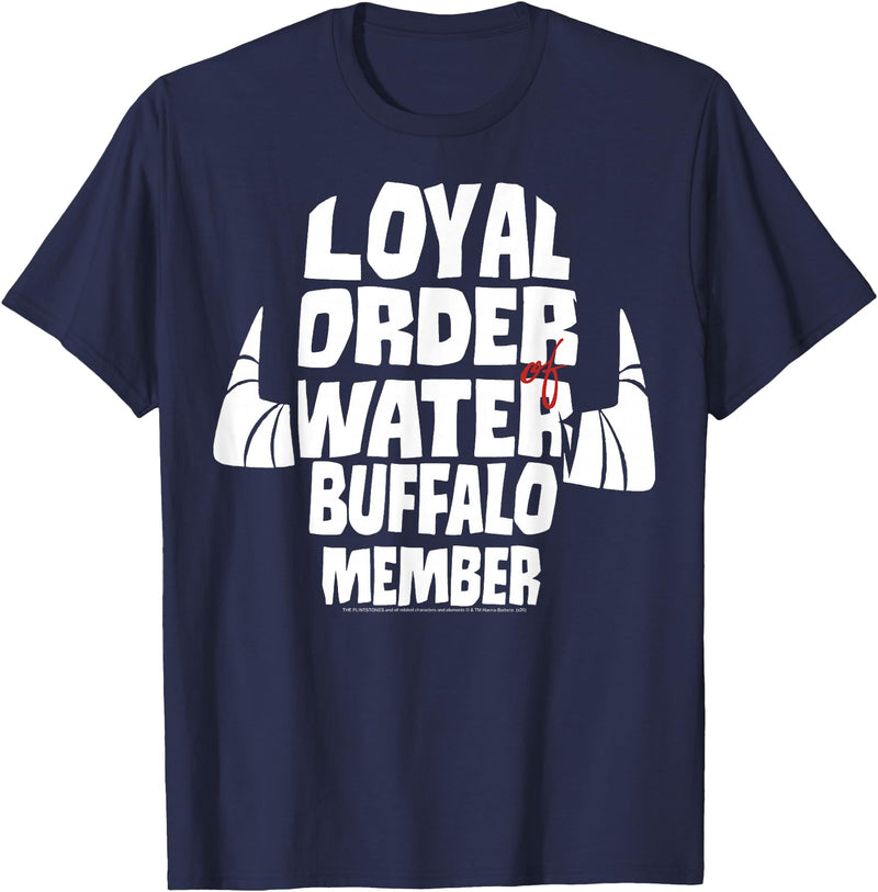 The Flintstones Loyal Order Of Water Buffalo Member T-Shirt - Navy Blue
