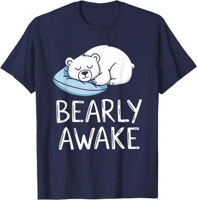Polar Bear PJ Gifts Polar Bear Pajama Bearly Awake Sleep T-Shirt