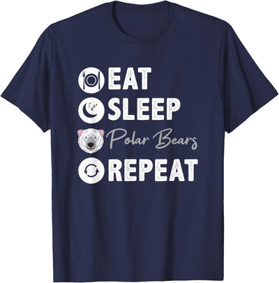Eat Sleep Polar Bears Repeat T-Shirt