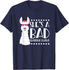 Llama - Alpaca Funny Designs Alpaca Fan Design Funny She's A Bad Grandma Llama For Women T-Shirt - Navy Blue