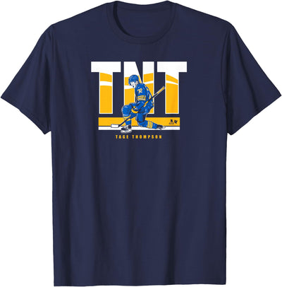 Cow Breakingt Tage Thompson Tnt Buffalo Hockey Small T-Shirt
