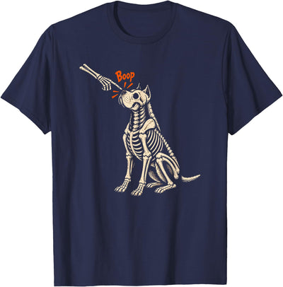 Dog Skeleton Boop Halloween Night Cane Corso Graphic T-Shirt