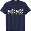 Cow Pattern Print Family Matching Birthday Shirts Cow Mimi Birthday Family Matching Mothers Day Boy Girl Farm T-Shirt - Navy