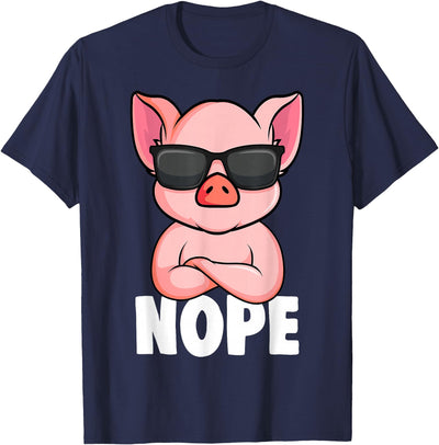 Pigs Nope Pig Children Girls Pig T-Shirt