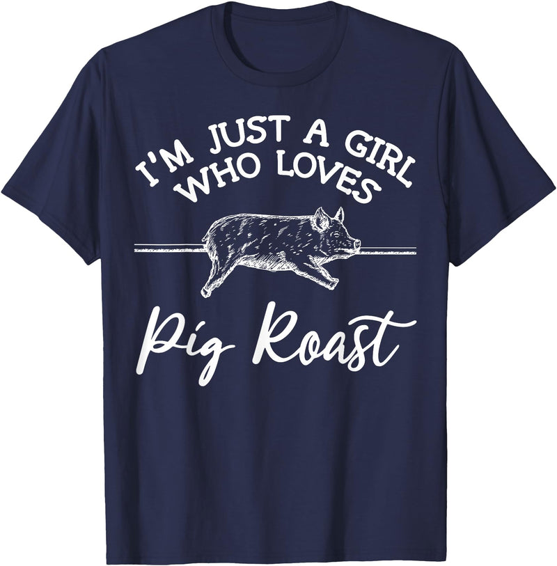 Cool Pig Roast Humor Quote Merch Pig Roast Apparel - Top Funny Roasts Lover Design T-Shirt - Navy Blue