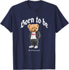 Bahaa's Tee Born To Be Different, Cool Teddy Bear Quotes Graphic Designs T-Shirt - Navy Blue