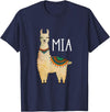 Llama Lover Ideas For Spanish Hispanic Mom Llama Mia Spanish Mom Mamá Mother’s Day Funny T-Shirt - Navy Blue