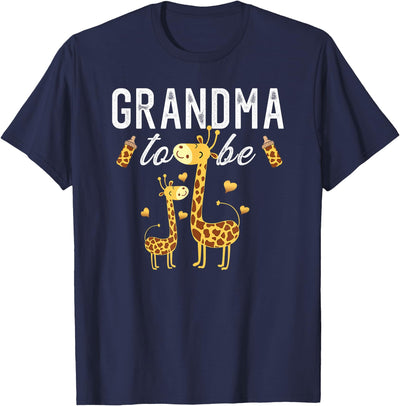 Grandma To Be Giraffe Baby Shower Cute T-Shirt
