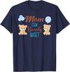 Family Baby Shower Gifts Mom Can Bearly Wait Bear Gender Neutral Boy Baby Shower T-Shirt - Navy Blue