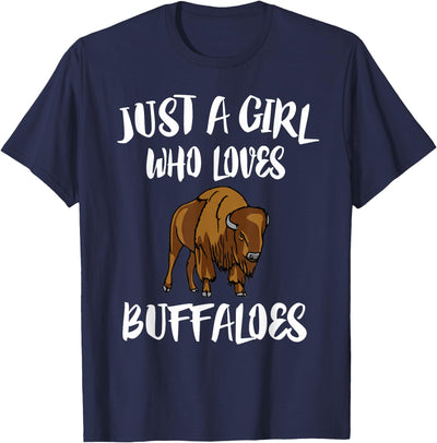 Cow Just a Girl Who Loves Buffaloes Animal T-Shirt