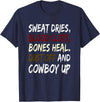 Birdie's Nest Cowboy Up TShirt for Horse Lovers Cowboy Up TShirt for Rodeo Playday Horse Lovers. T-Shirt - Navy Blue