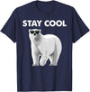 Polar Bear Gift Polar Bear Accessories & Stuff Cool Polar Bear Design for Men Women Kids Polar Bear Lover T-Shirt - Navy Blue