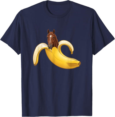 Funny Horse Lovers Banana Boys Girls Kids T-Shirt