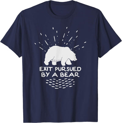 Exit Pursued By a Bear - Funny Shakespeare - Winter T-Shirt