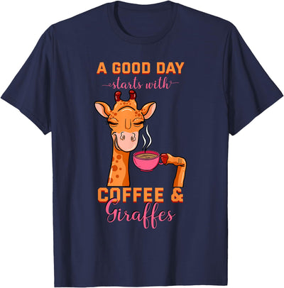 Coffee Giraffe Mug Animal Cappuccino Espresso Beans Gift T-Shirt
