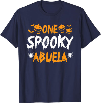 Spooky Halloween Matching Family Costumes 1 One Spooky Abuela Grandmother Matching Family Halloween T-Shirt