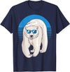 Climate Change Animal Polar Bears Gifts Arctic Animal Lovers Cool Sunglasses Retro Polar Bear T-Shirt - Navy Blue