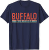 USAClassicTeez Buffalo New York Retro Vintage Gift T-Shirt - Navy Blue