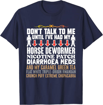 Oddly Specific Apparel Horse Dewormer Weird Oddly Specific Funny Gag Meme Offensive T-Shirt
