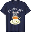 My Puns Are Koala Tea Koala Lover Gift T-Shirt - Navy Blue