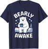 Polar Bear PJ Gifts Polar Bear Pajama Coffee Bearly Awake Sleep T-Shirt - Navy Blue