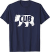 Papa Bear For Men Gifts for Dad Cub Baby Bear Shirt Kids Father's Day T-Shirt T-Shirt - Navy Blue