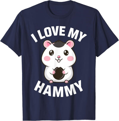 Cute Hamster Design for Men Women Kids Pet Hamster Lovers T-Shirt