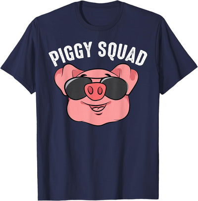 Piggy Squad | Cute Pig Farmer Animal Lovers Funny Farm Gift T-Shirt
