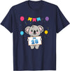 28th Koala Bear Birthday Party TShirt Co. I'm 28 Cute Koala Holding 28 Years Old 28th Birthday Outfit T-Shirt - Navy Blue