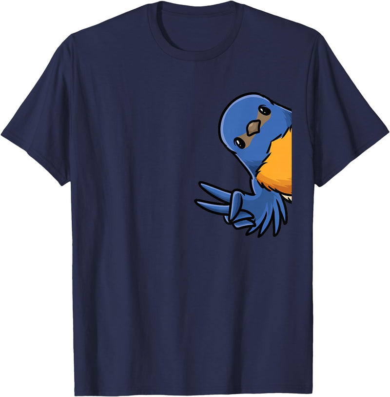 Thabluebirdluveve Bluebird Bird T-Shirt - Navy Blue