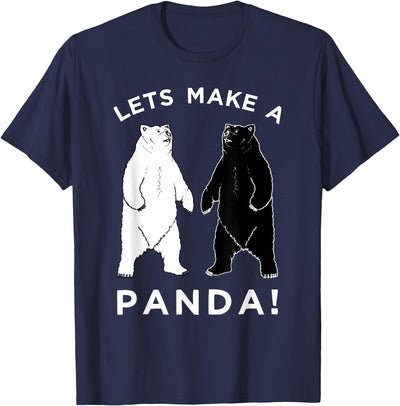 Lets Make A Panda Funny Black Polar Bear T-Shirt