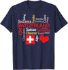 Simply Swiss Why I Love Switzerland T-Shirt - Navy Blue