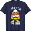 Halloween 2024 Is Coming Soon Shop Candy Corn Halloween Costume Team Candy Corn I Don't Like You Either T-Shirt - Navy Blue