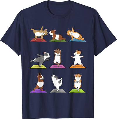 Guinea Pig Funny Guinea Pigs In Yoga Poses T-Shirt