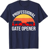 Opener Cow Lover Gift Co. Professional Gate Opener Cow Apparel T-Shirt - Navy Blue