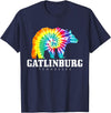 Gatlinburg Tennessee - Bear Tie Dye Gatlinburg Tennessee Bear Tie Dye Vintage Retro T-Shirt - Navy Blue