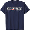 ETHRLO cow im one birthday decorations Shirts Brother Cow Print Cowboy Animal Pattern Farmer Cow Brother T-Shirt - Navy Blue