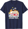 Peppa Pig Visits America Road Trip V2 T-Shirt - Navy Blue