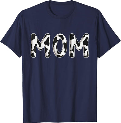 Cow Mom Birthday Family Matching Mothers Day Boy Girl Farm T-Shirt