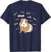 Funny Guinea Pig Tee Gift Animal Pet new kids love Guinea Pig Love Guinea Pig Wheek Wheek Feed Me Guinea Pig T-Shirt - Navy Blue